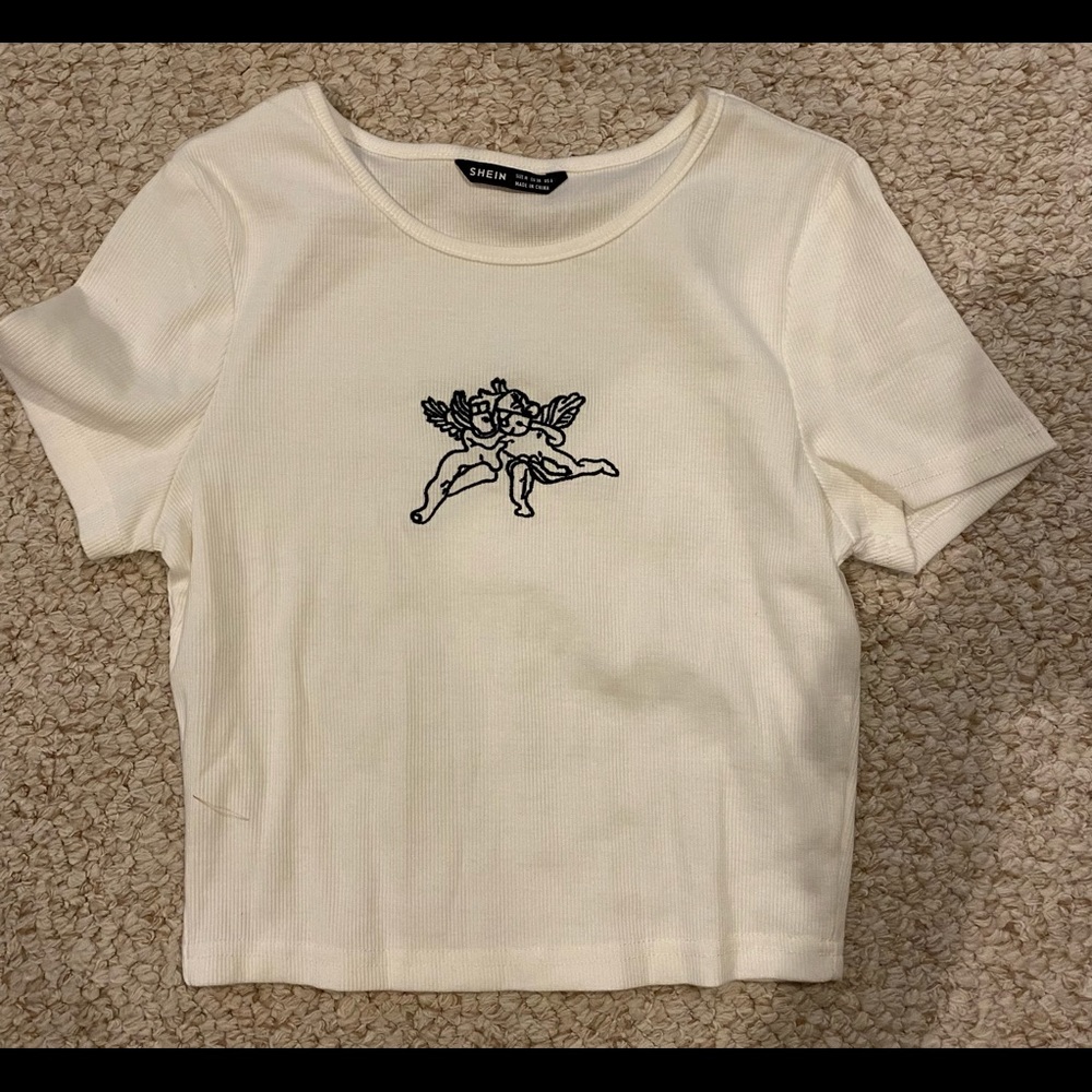 Shein cherub cropped tshirt!